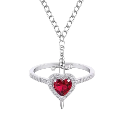Anillo Heart and Sword