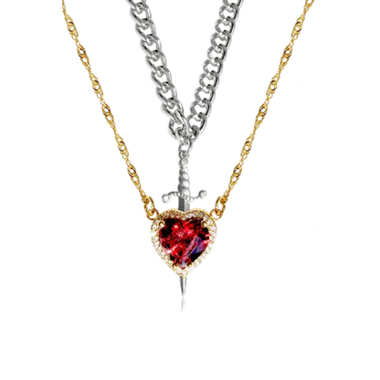 Anillo Heart and Sword